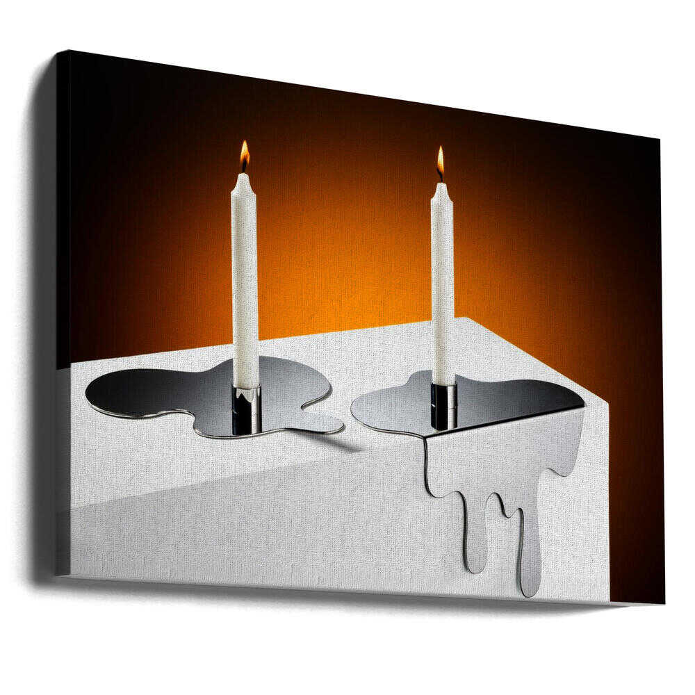 Wall art candles