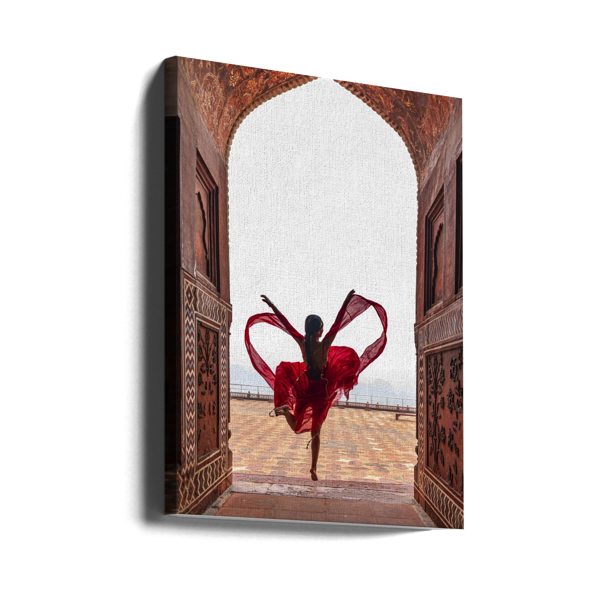Wall art Taj Mahal's Heart Canvas Print