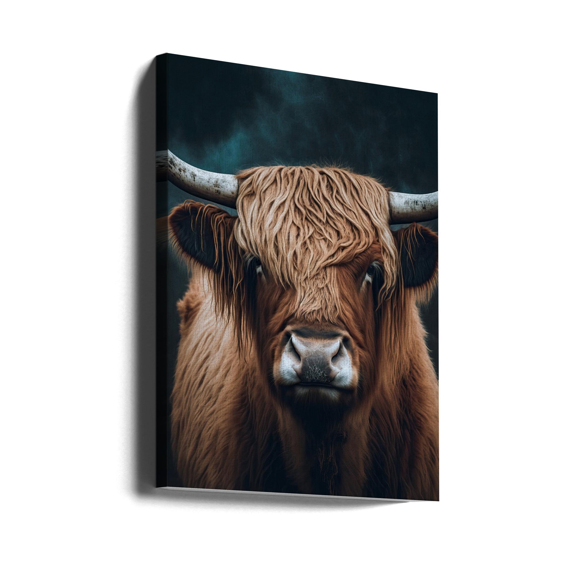 Highland Cow Wall Artwork Gallery Wrapped (Ready to Hang)