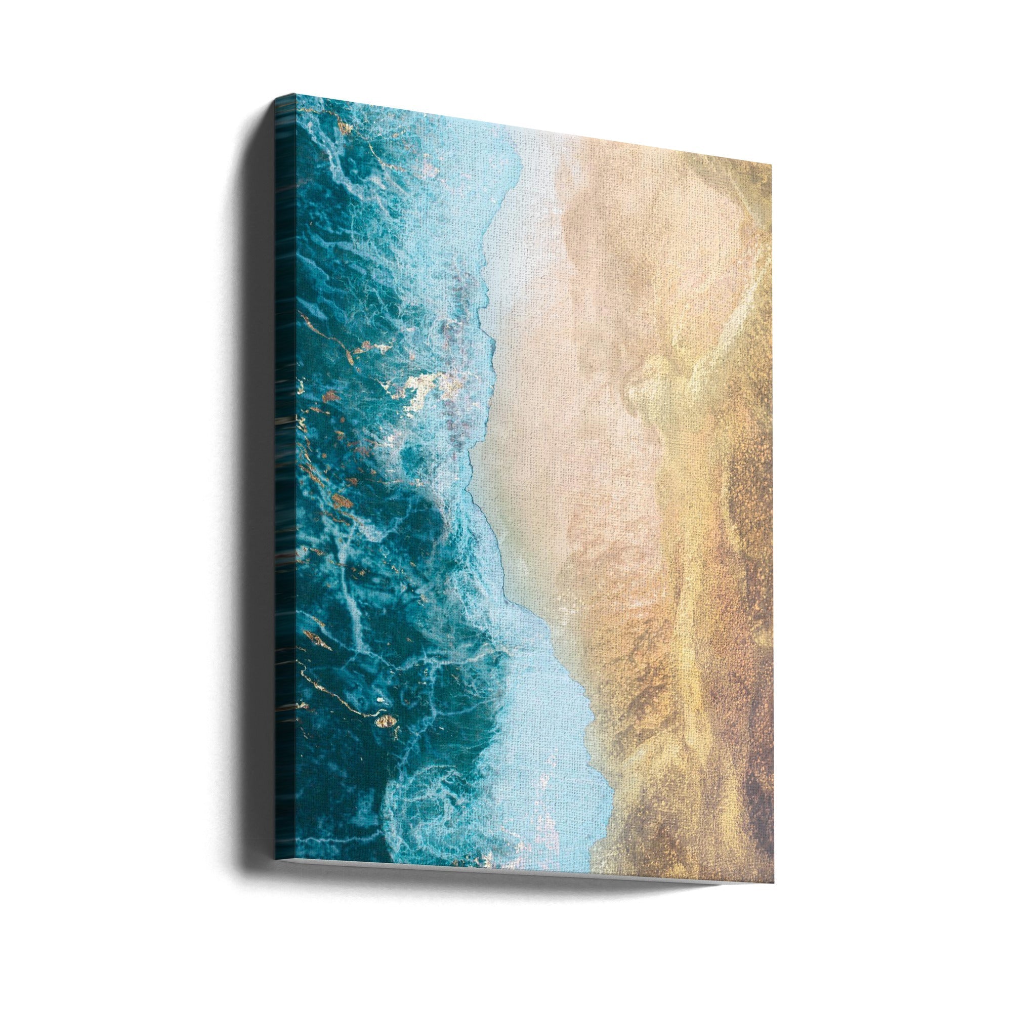 Gold beach Wall Artwork Gallery Wrapped (Ready to Hang)