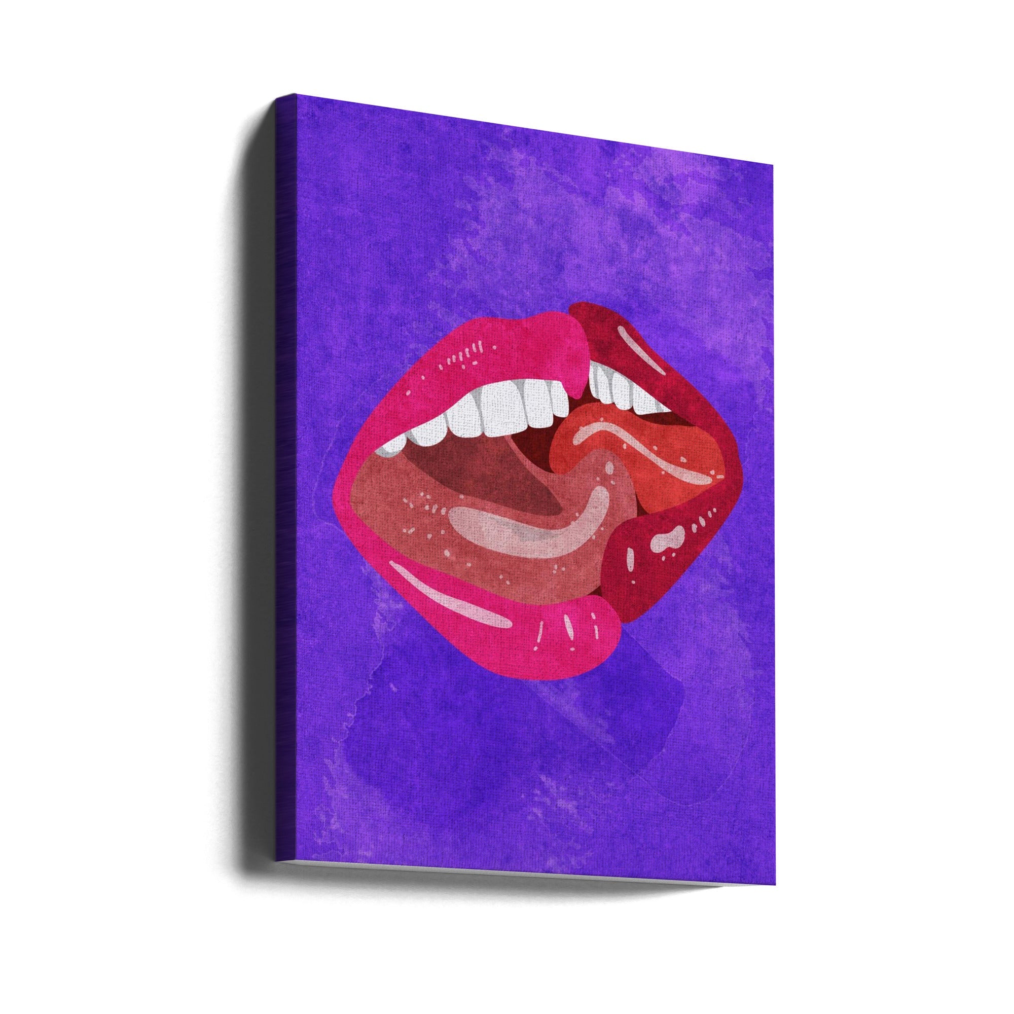 Kissing Wall Artwork Gallery Wrapped (Ready to Hang)