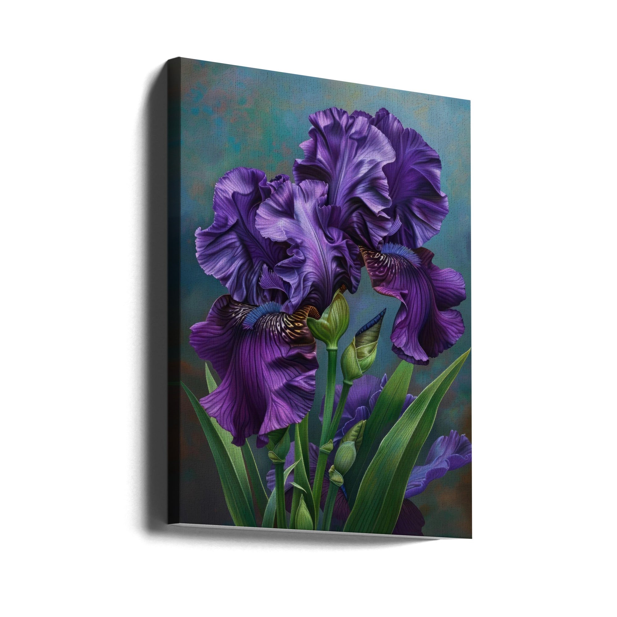 Wall art Iris Fl 3 24X36inch In Black Floating Frame