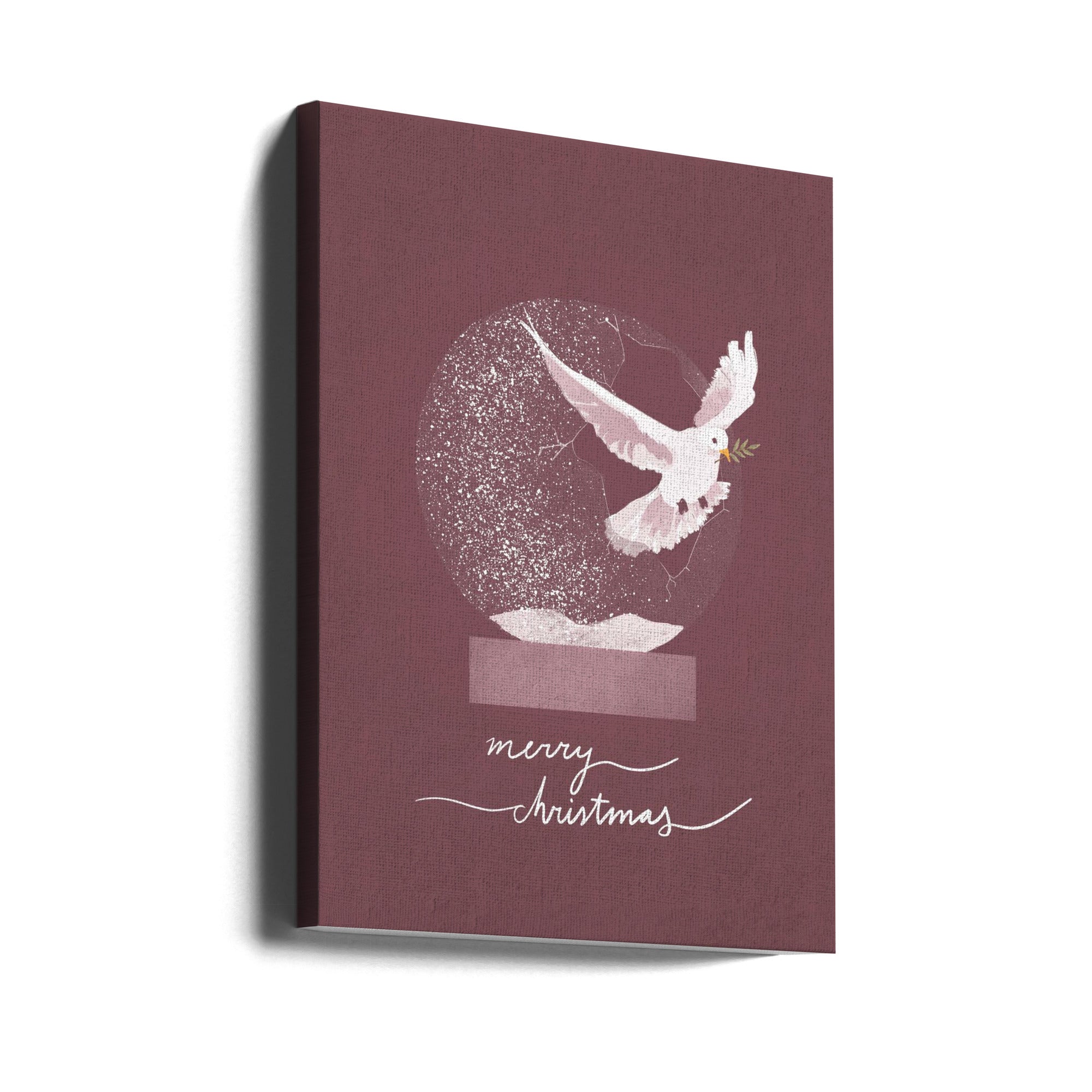 Wall art Snowglobe Dove Canvas Print