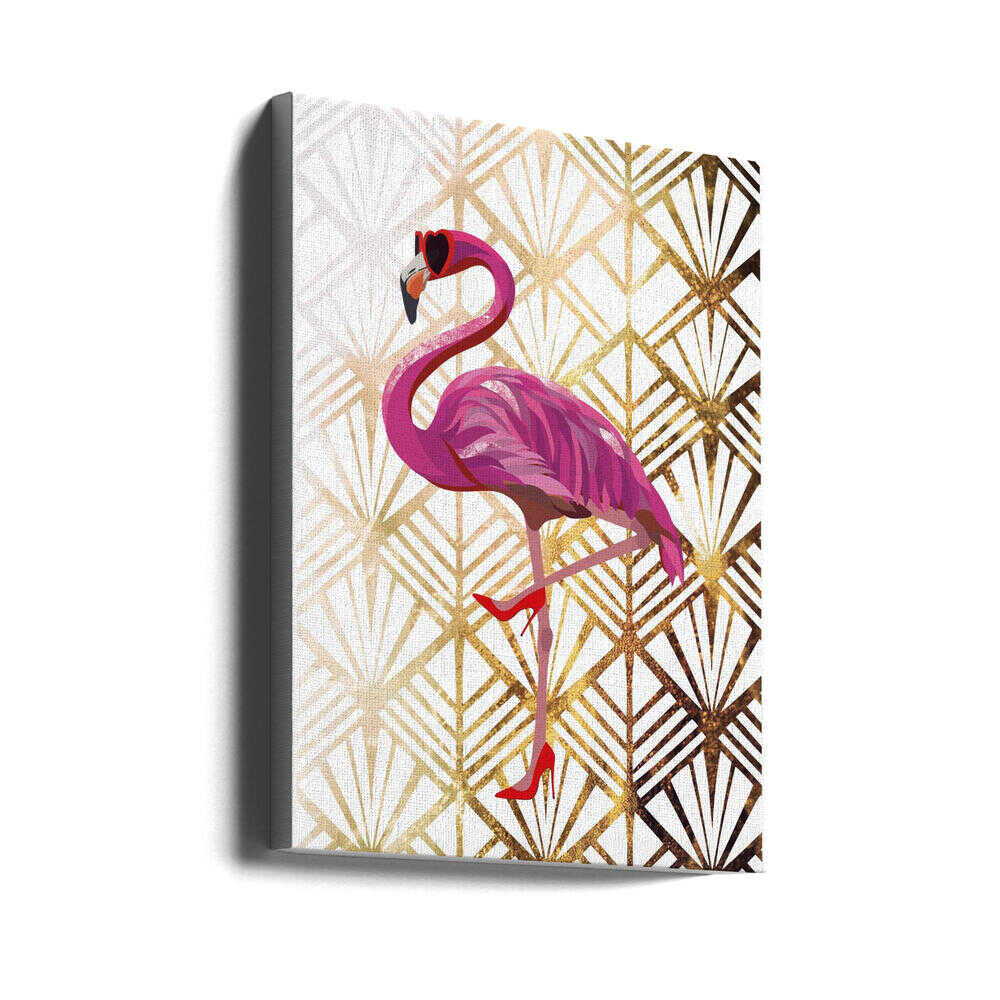 Wall art Flamingo Art Deco