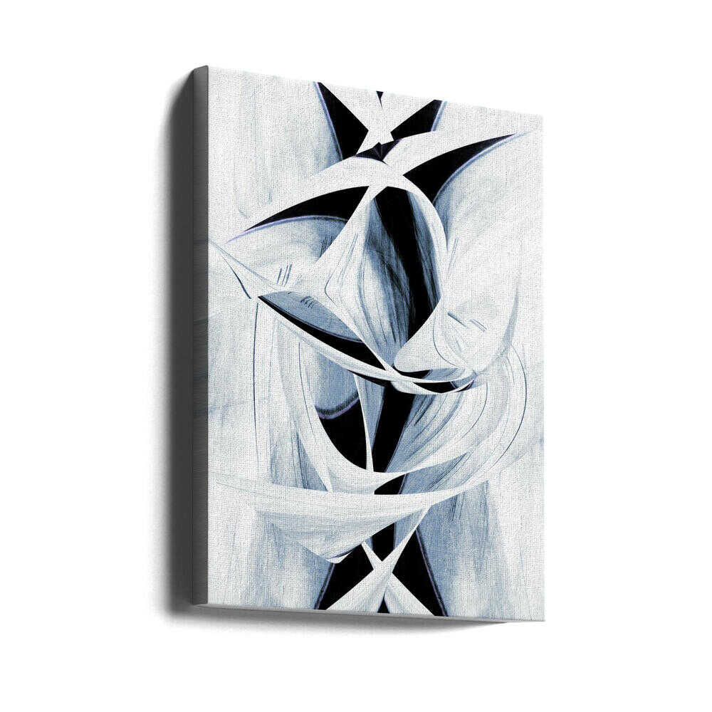 Wall art Dynamic Black And White Swirling Patterns