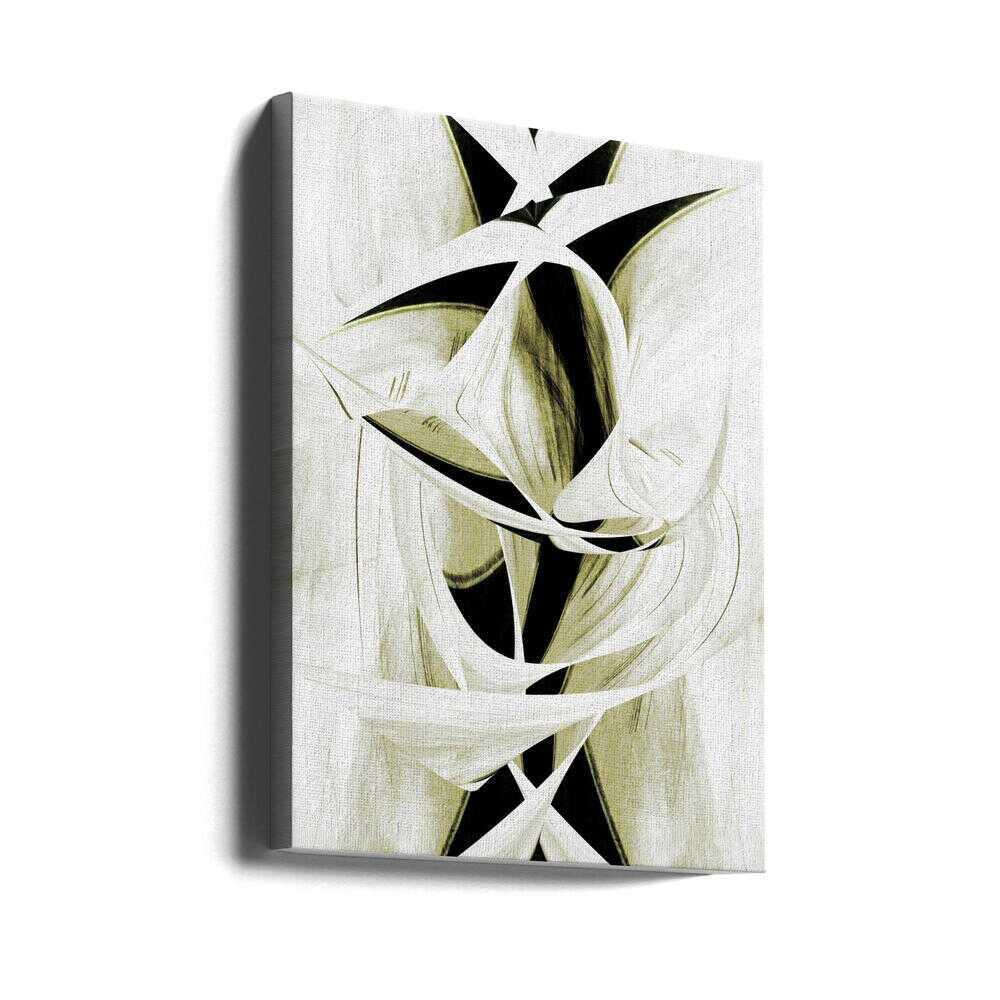 Wall art Intertwined Shapes And Monochromatic Tones