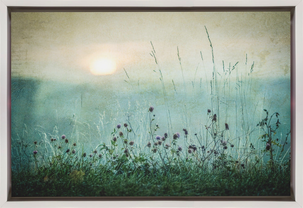 Autumn sunrise Wall Artwork In Black Floating Frame