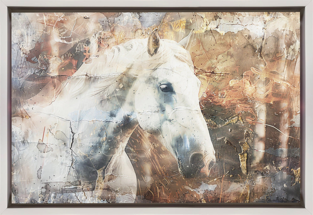 Abstract Art Canvas Print-wall-art-horse-animal-vintage-art-illustration-wallart-05-36X24
