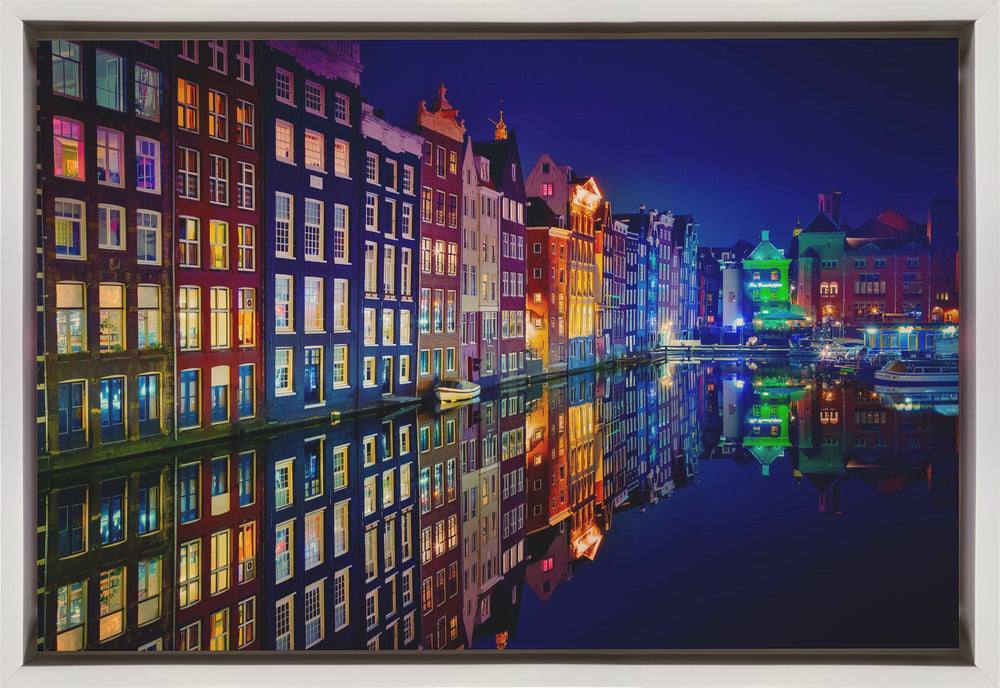 Wall ArtAmsterdam 36X24inch In Black Floating Frame