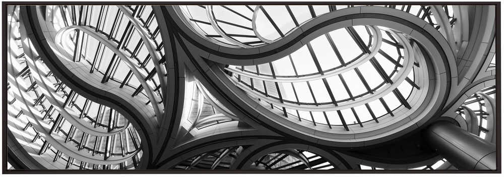 Wall art geometric entrance