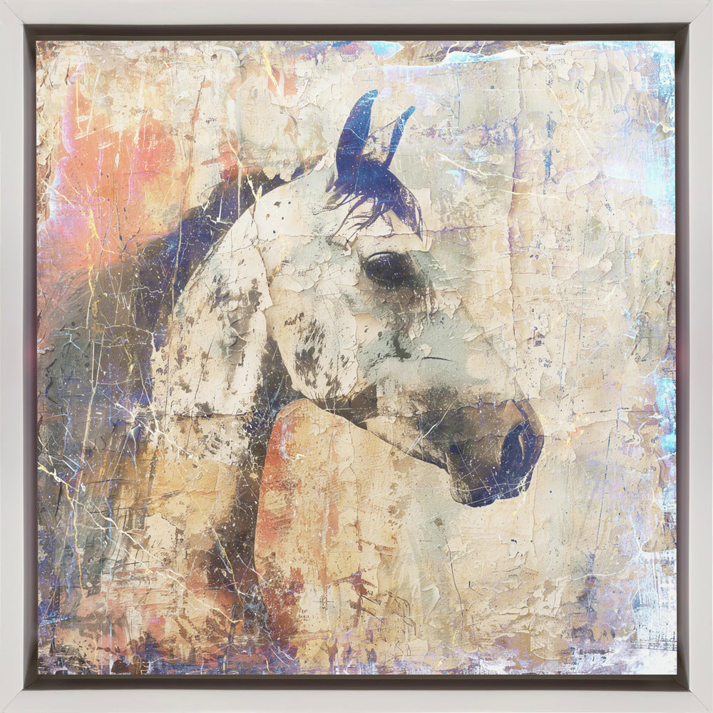 Abstract Art Canvas Print-wall-art-horse-vintage-art-illustration-04-24X24inches