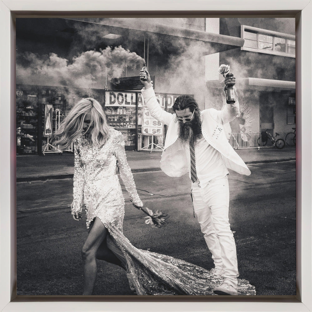 North Las Vegas Wall Artwork In Black Floating Frame