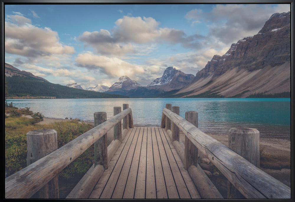 The Bridge Wall Artwork In White Floating Frame