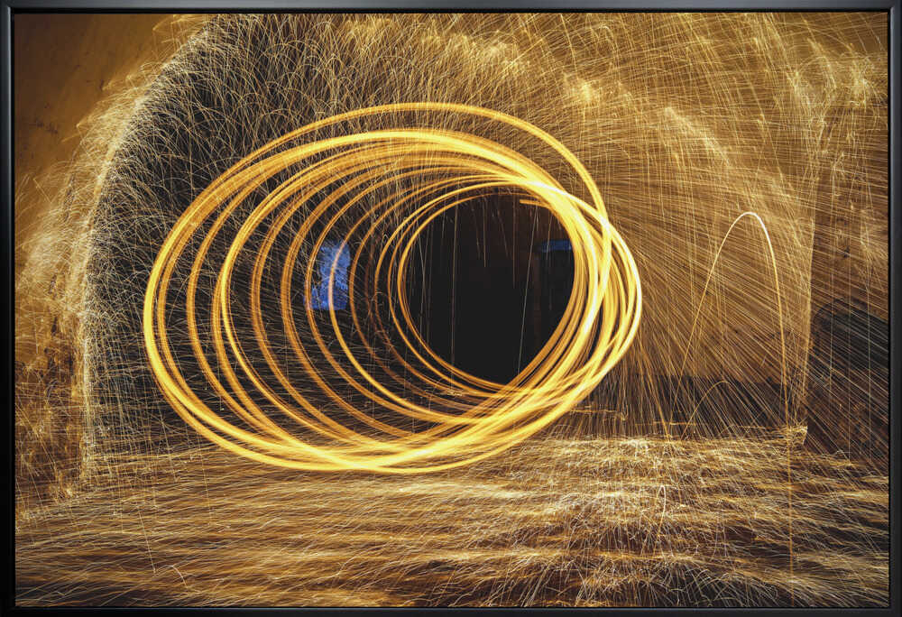 Wall art Playing with fire