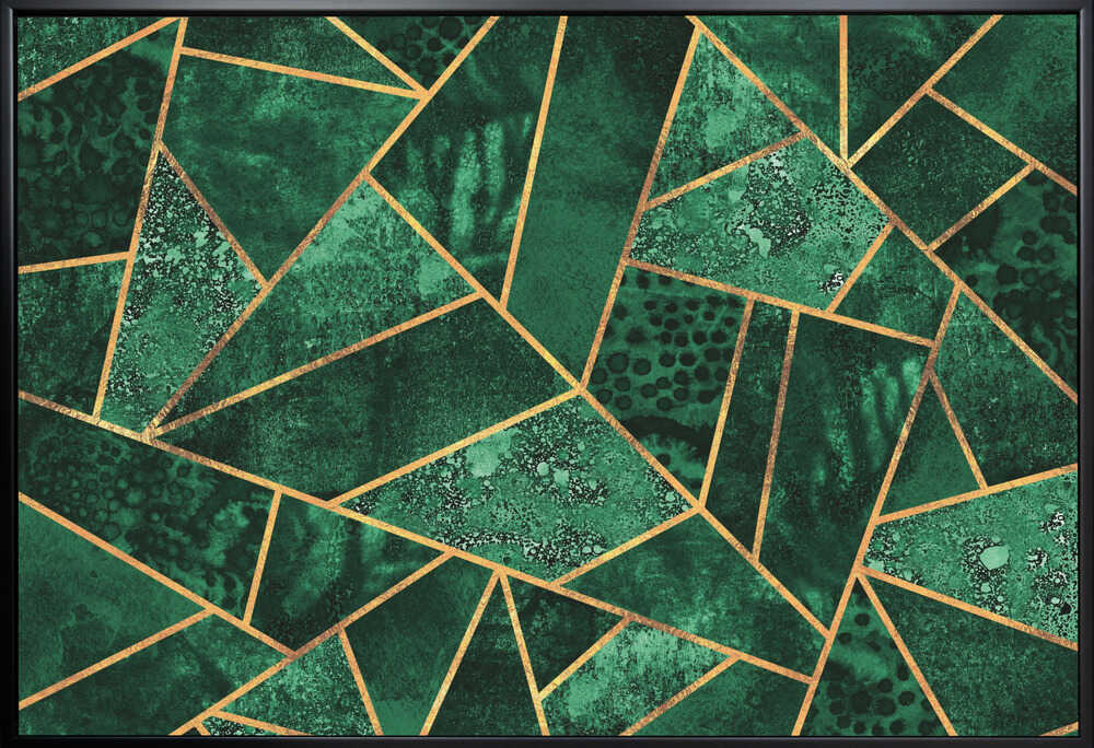Wall art Deep Emerald