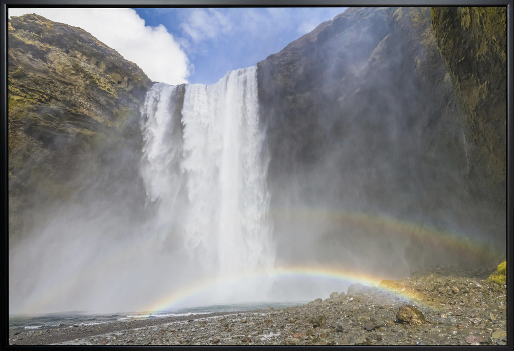 Landscape Photography Canvas Print-wall-art-iceland-skogafoss-48X36