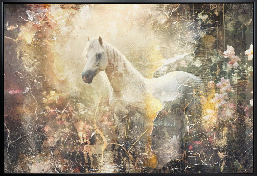 Abstract Art Canvas Print-wall-art-horse-art-wallart-36X24inches
