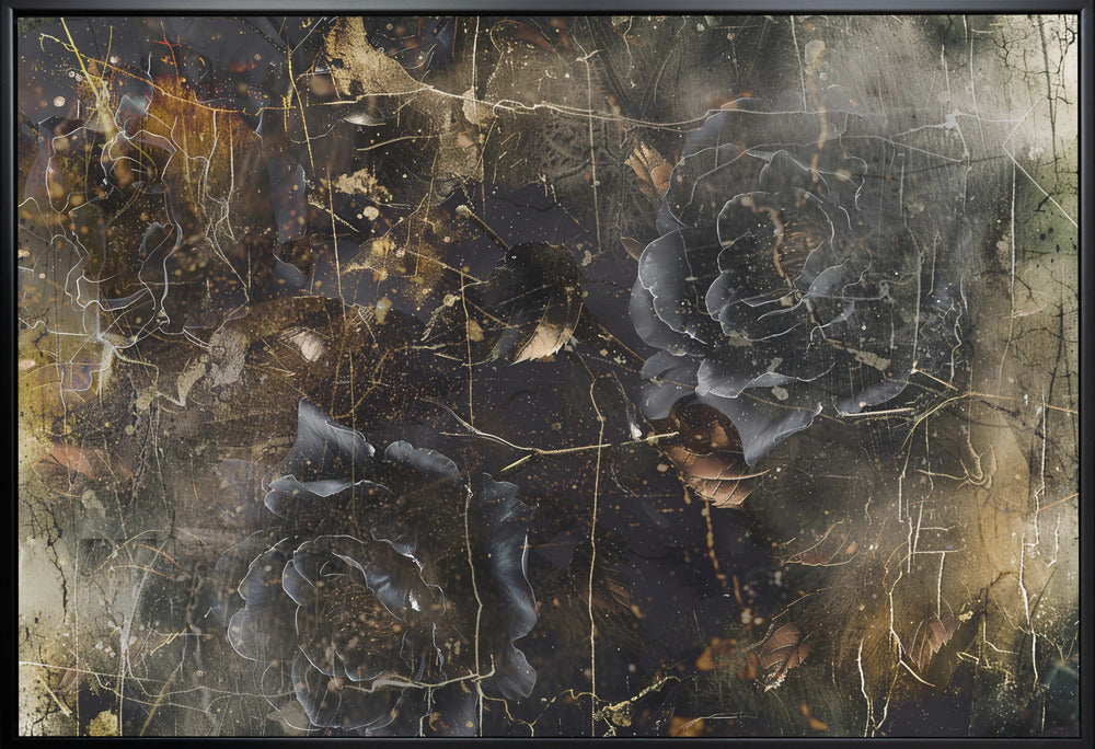 Flowers Floral Art Illustration 03 Wall Artwork Gallery Wrapped (Ready to Hang)