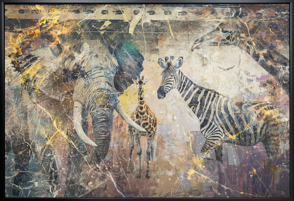 Abstract Art Canvas Print-wall-art-african-art-illustration-wallart-113-36X24