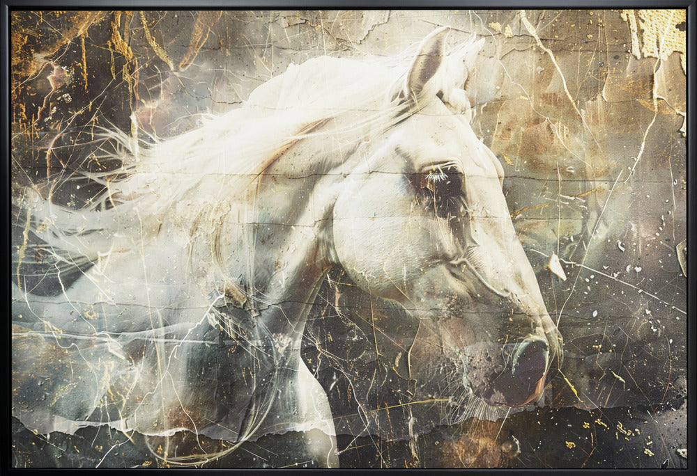 Abstract Art Canvas Print-wall-art-horse-animal-vintage-art-illustration-wallart-08-48X36