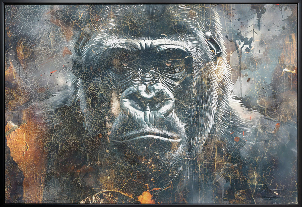 Abstract Art Canvas Print-wall-art-animal-vintage-art-illustration-wallart-04-48X36