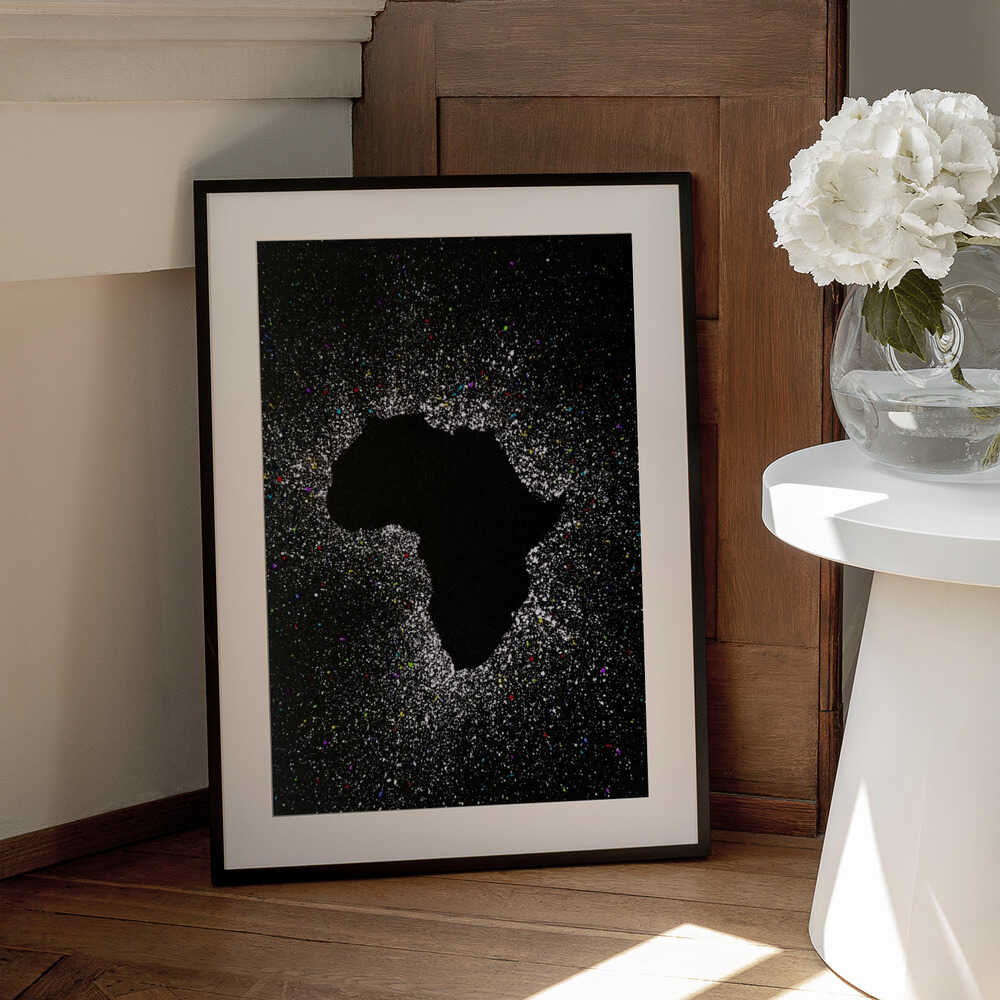 Wall art African eclipse effect