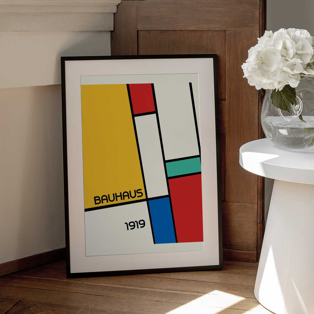 Wall art Bauhaus Geometric Design Retro