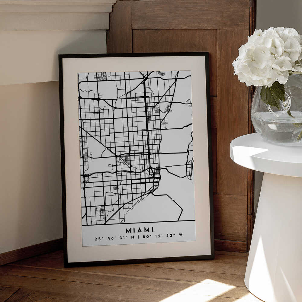 Wall art Black Maps 53