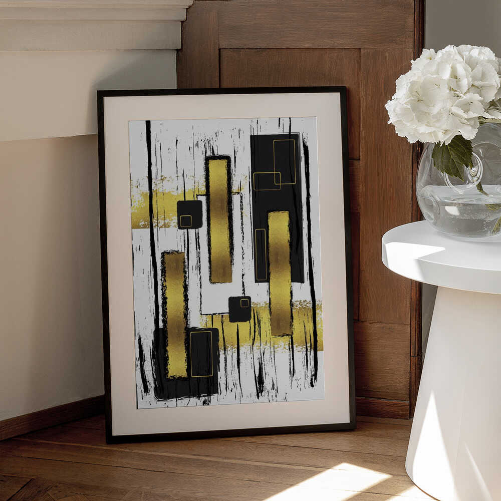 Wall art ABSTRACT ART Lively geometric fun