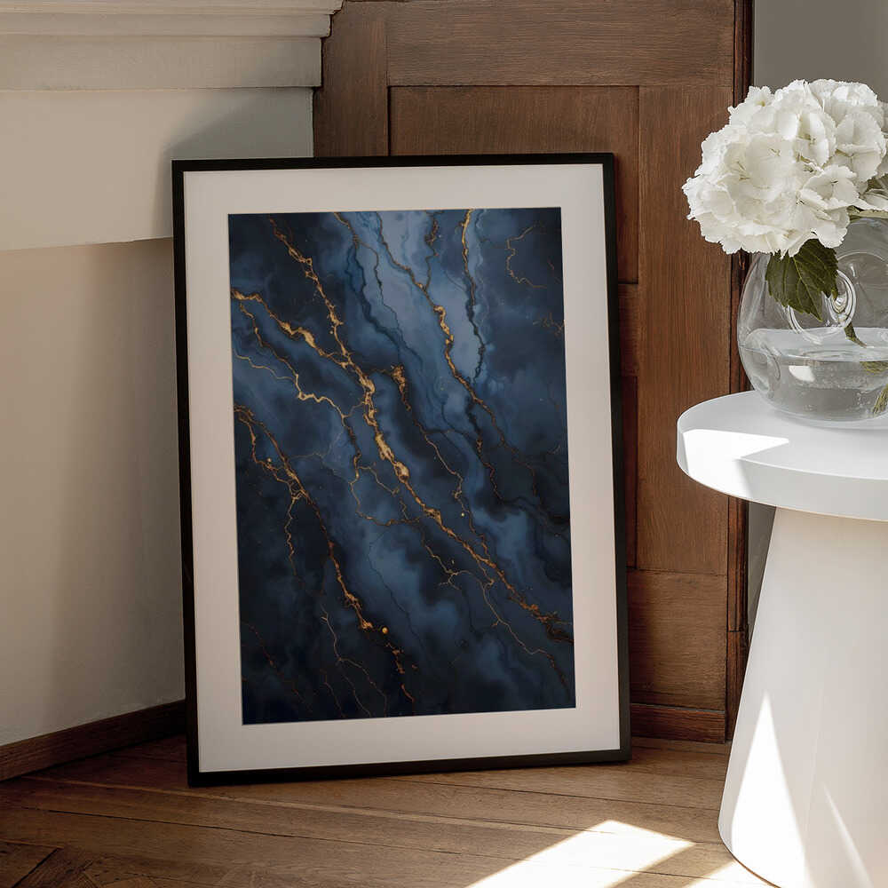 Wall art Blackout With Gold Vibes