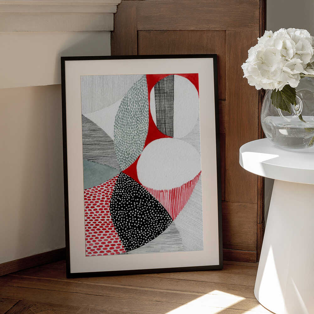 Wall art Geometric Patterns And Vivid Colors