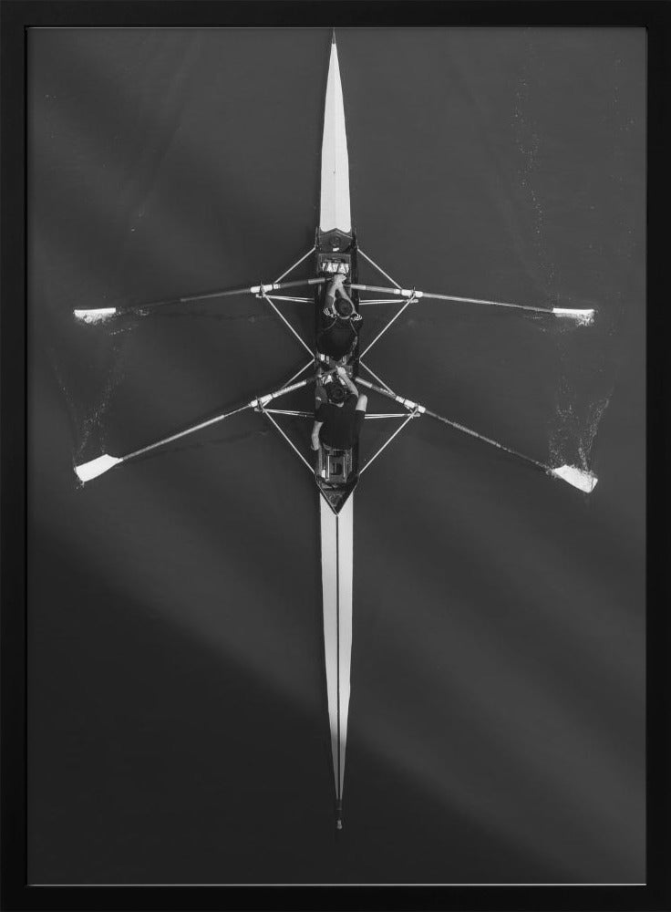 Boat Wall Artwork In White Floating Frame