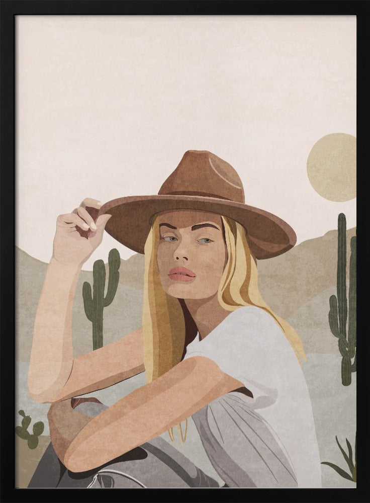 Print By Bohonewart Wall Artwork In Black Floating Frame