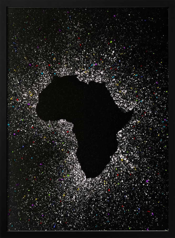 Wall art African eclipse effect