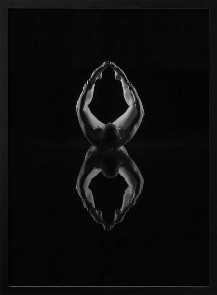 8 – figurative wall art, black frame view