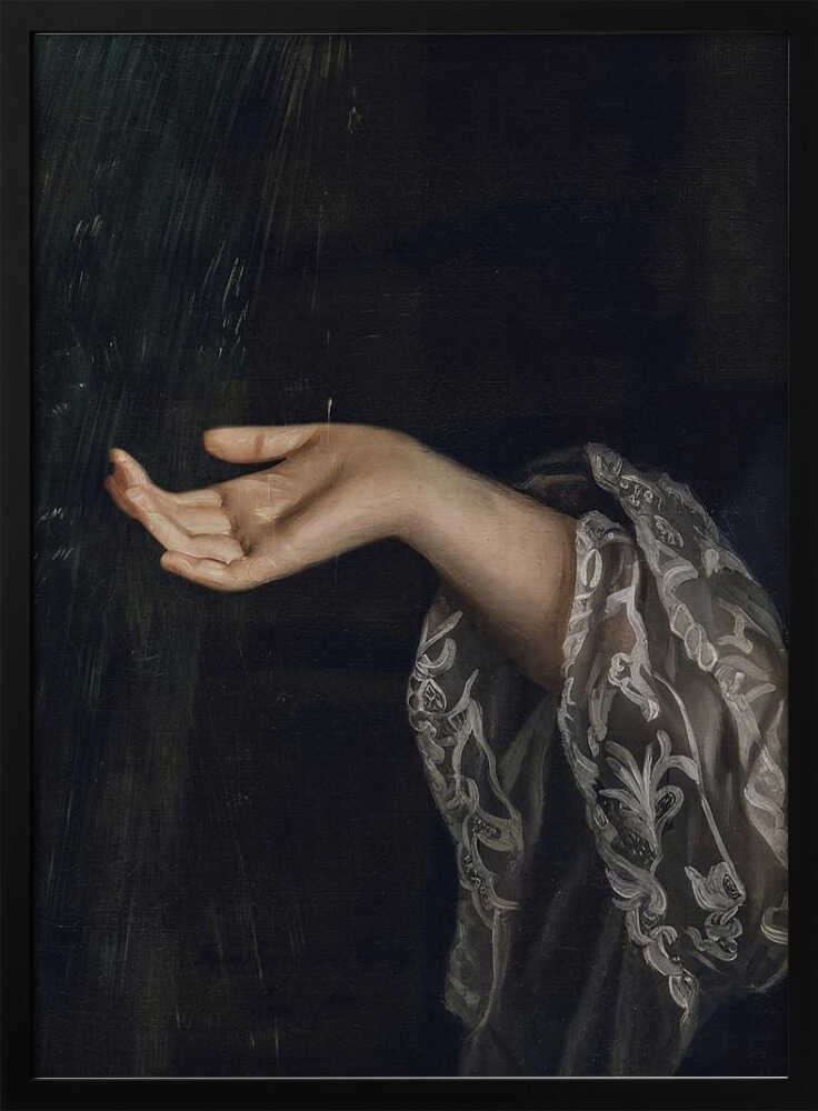 Wall art Detail Of Woman / Oil Painting