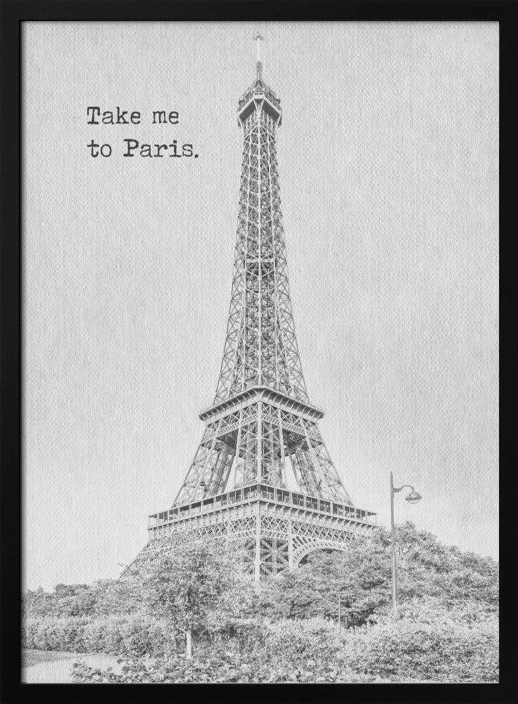 Wall art Take me to Paris