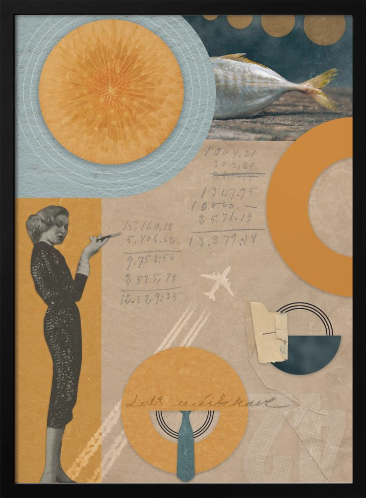 Abstract Art Canvas Print-wall-art-let-039-s-misbehave-24X36inches