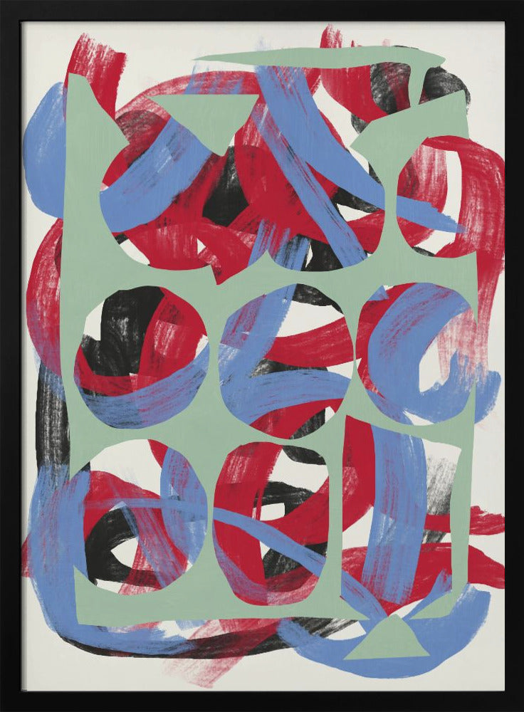 Abstract Art Canvas Print-wall-art-dry-directional-strokes-abstract-03-24X36inches