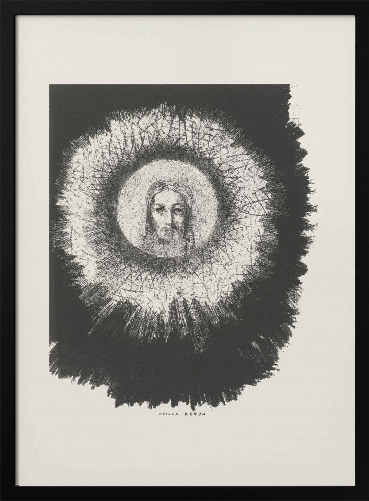 Abstract Art Canvas Print-wall-art-and-the-face-of-christ-shone-in-the-disk-of-the-sun-24X36