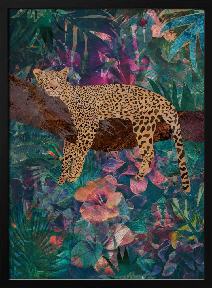 Wall art Leopard Jungle2 01