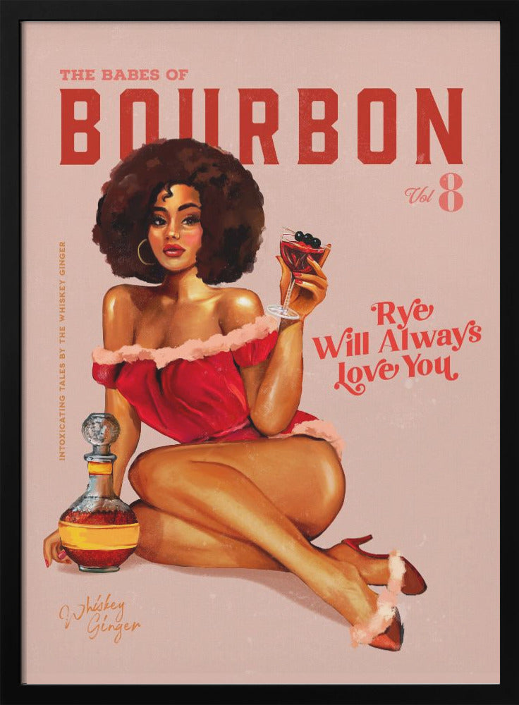 Wall art Babes of Bourbon Vol 8 Vintage Pinup Girl With Afro
