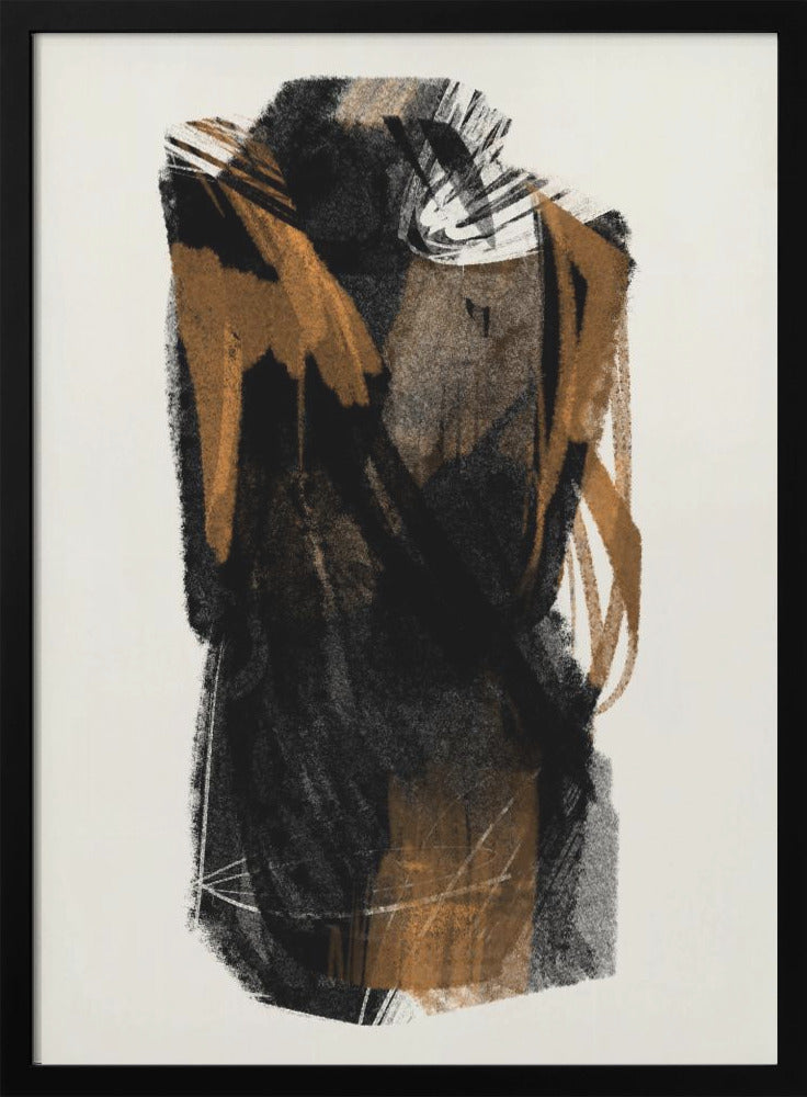 Wall art Black Figure On Neutral Background 1