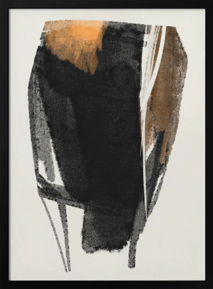 Wall art Black Figure On Neutral Background 2