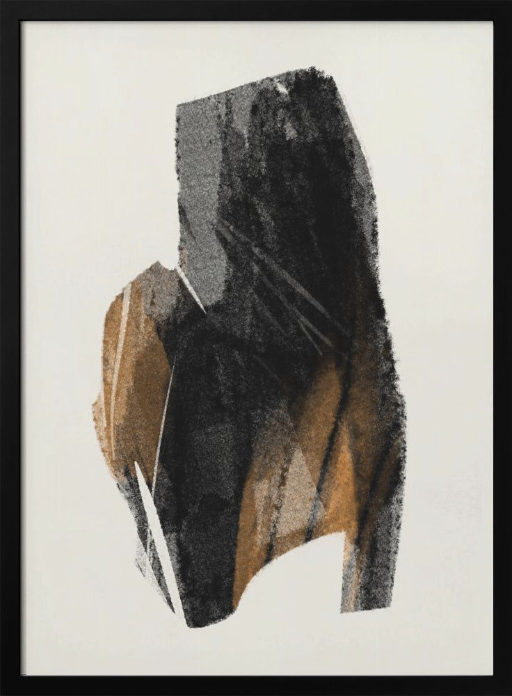 Wall art Black Figure On Neutral Background 4