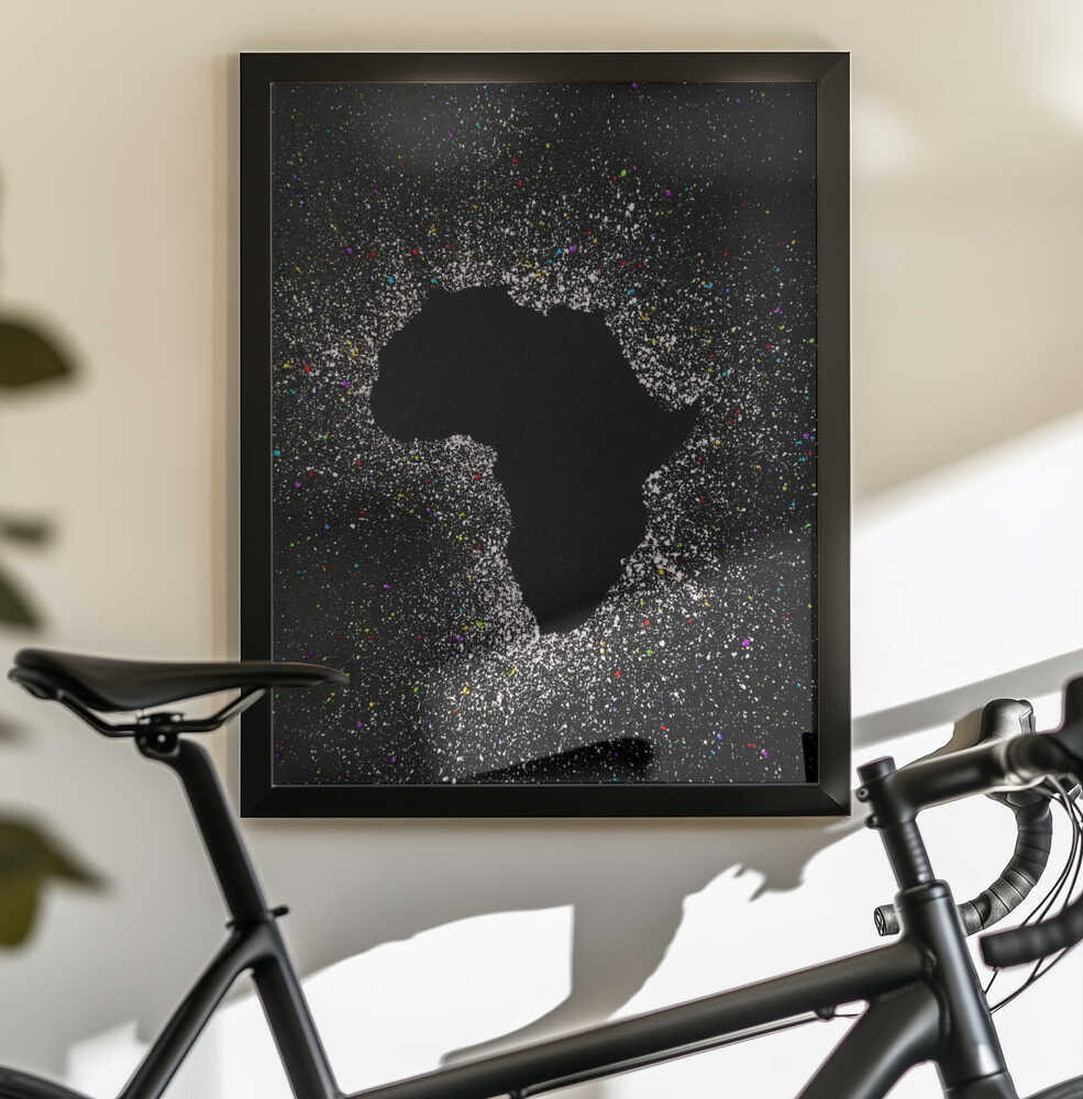 Wall art African eclipse effect
