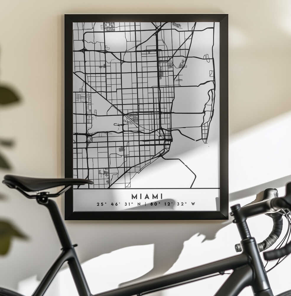 Wall art Black Maps 53