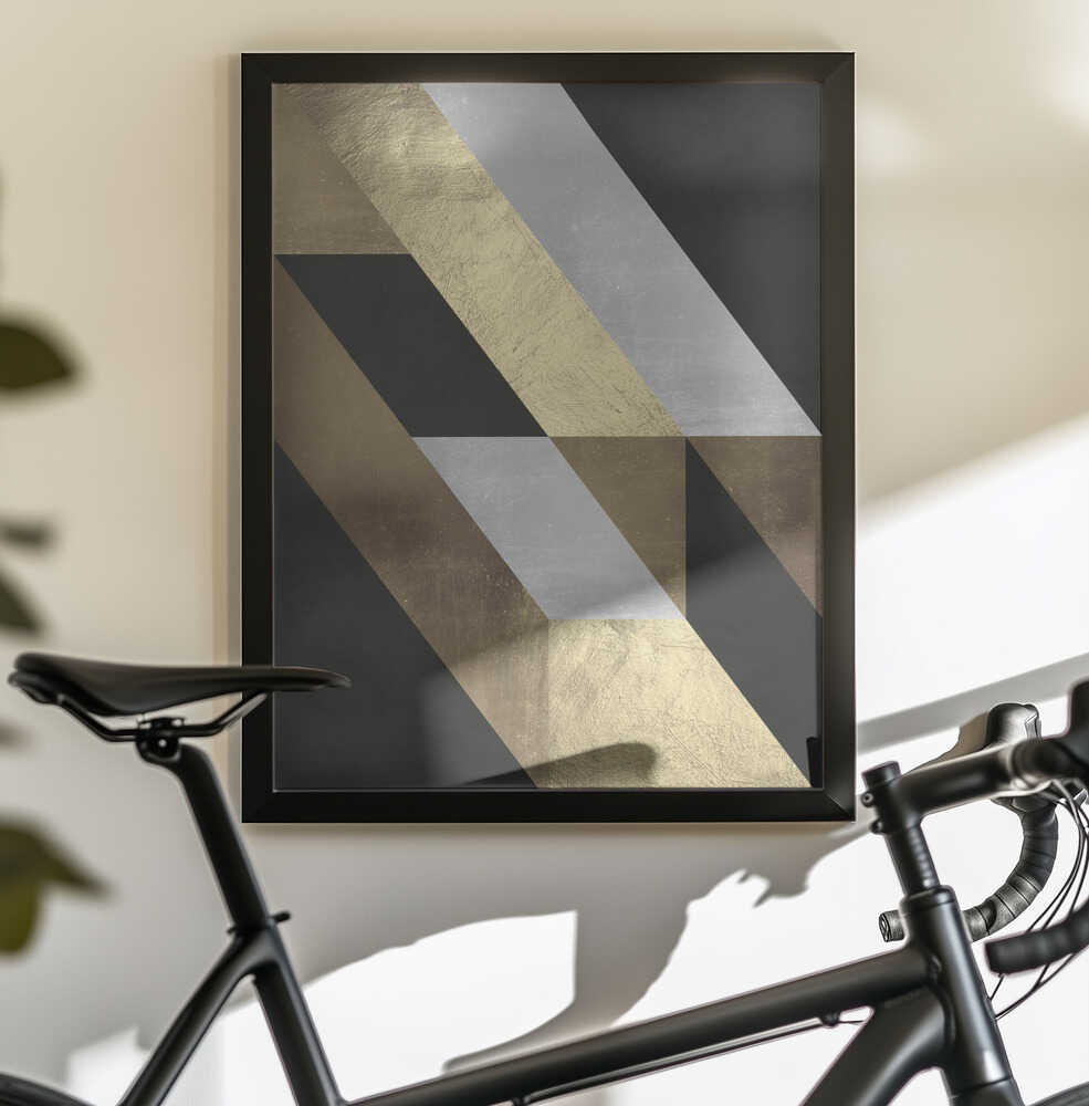 Wall art Geometric Gold Flow