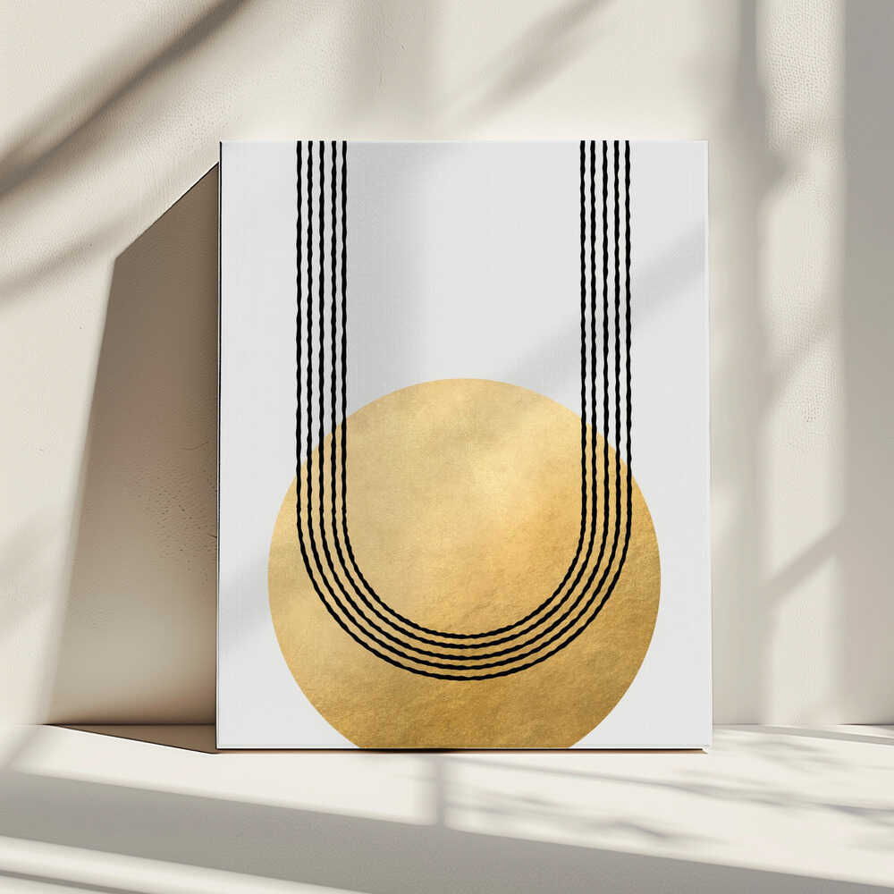 Gold balance – abstract wall art, additional artwork view 4
