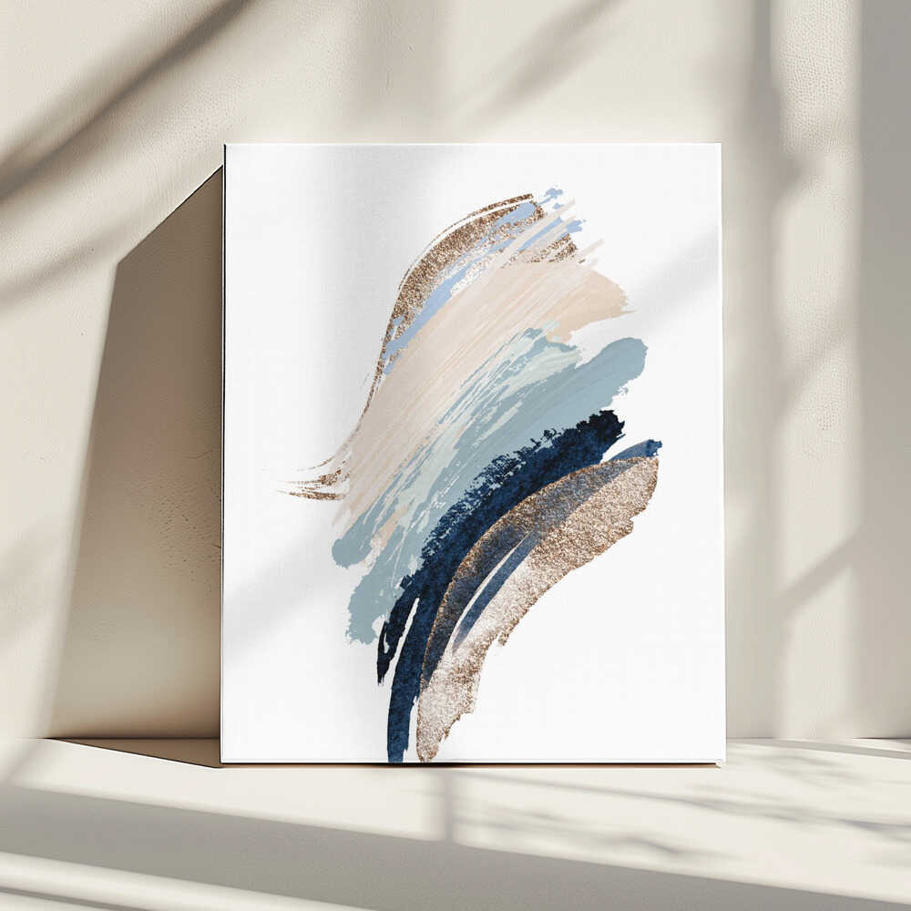 Smooth Shapes-1 – abstract wall art, additional artwork view 4